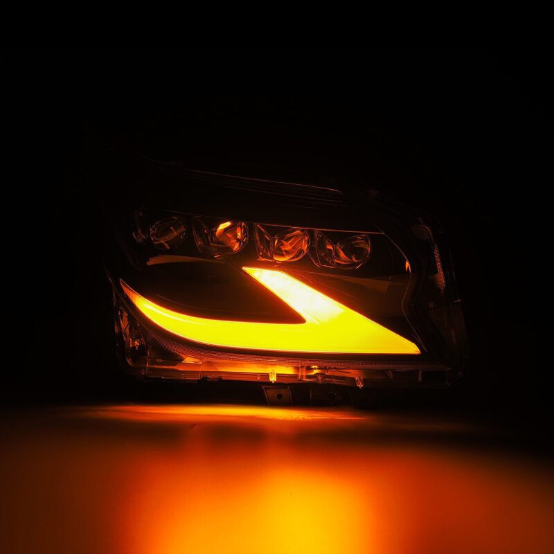 AlphaRex 14-19 Lexus GX460 (Non-AFS) NOVA LED Proj Headlights Alpha Black w/Activ Light/Seq Signal Headlights AlphaRex