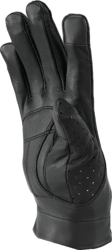 Kuryakyn Leather By River Road Tucson Leather Perforated Gloves Black Womens - Small Gloves Kuryakyn