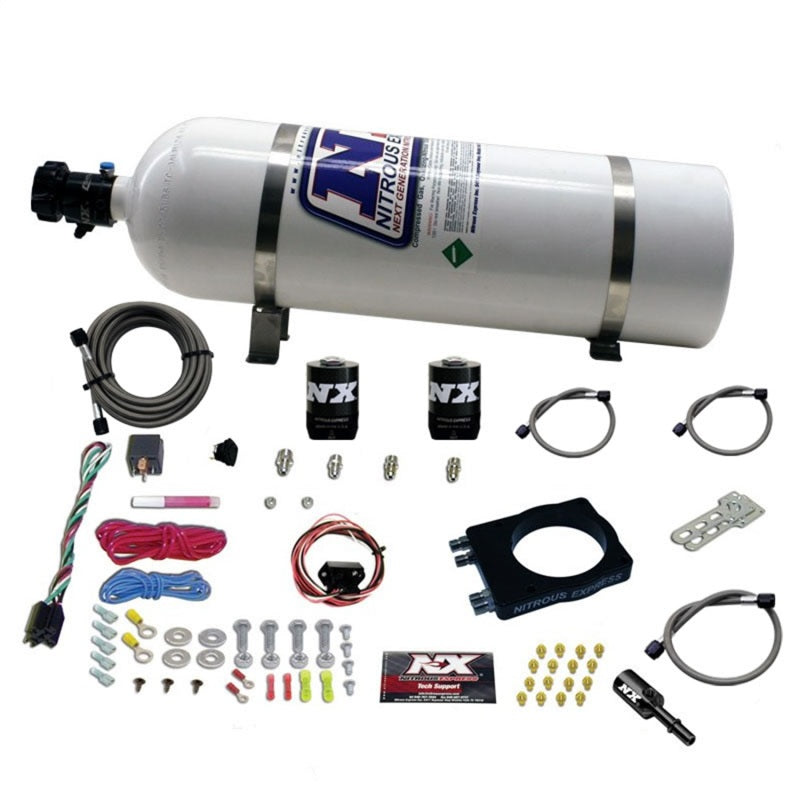 Nitrous Express Dodge Hemi Nitrous Plate Kit (50-400HP) w/15lb Bottle Nitrous Systems Nitrous Express