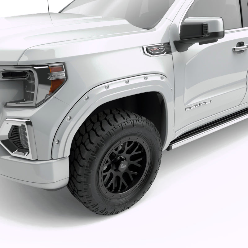 EGR 19-23 Gmc Sierra 1500 Summit Traditional Bolt-On Look Fender Flares White Set Of 4 Fender Flares EGR