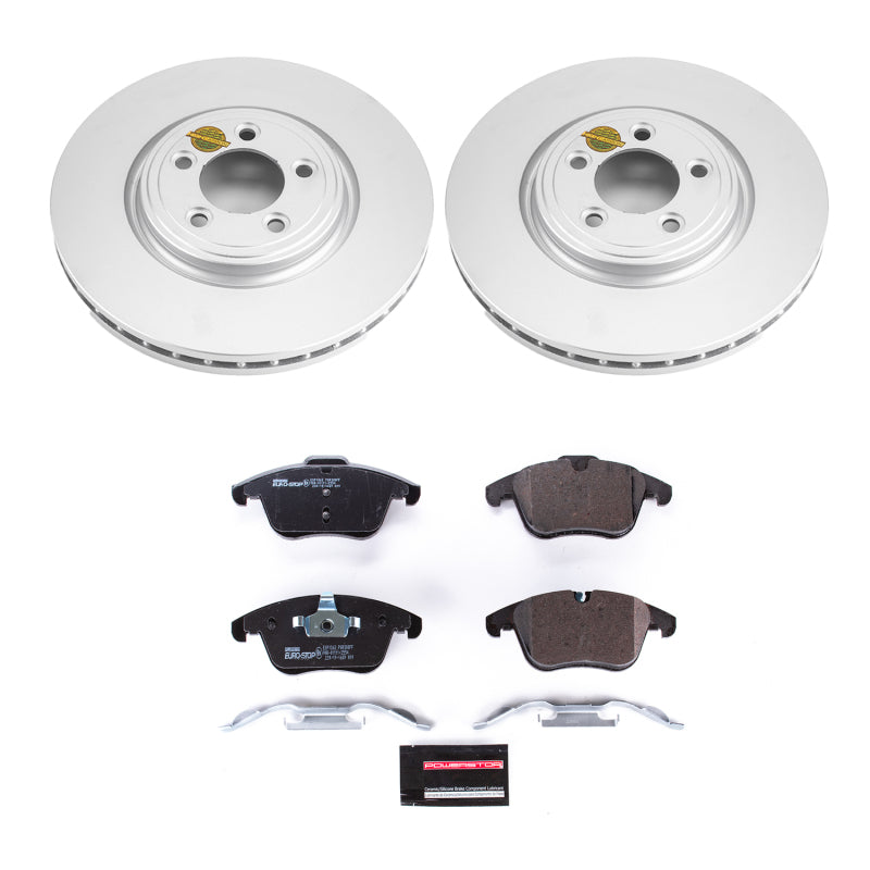 Power Stop 06-08 Jaguar S-Type Front Euro-Stop Brake Kit Brake Kits - OE PowerStop