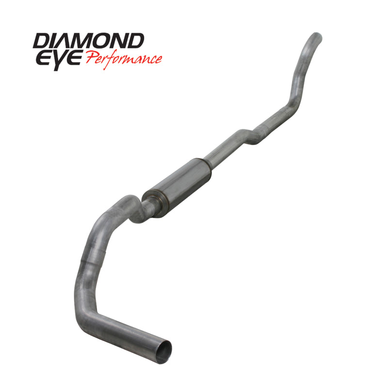 Diamond Eye KIT 4in TB SGL AL: 2-WHEEL DRIVE ONLY 89-93 DODGE CUMMINS 5.9L Turbo Back Diamond Eye Performance