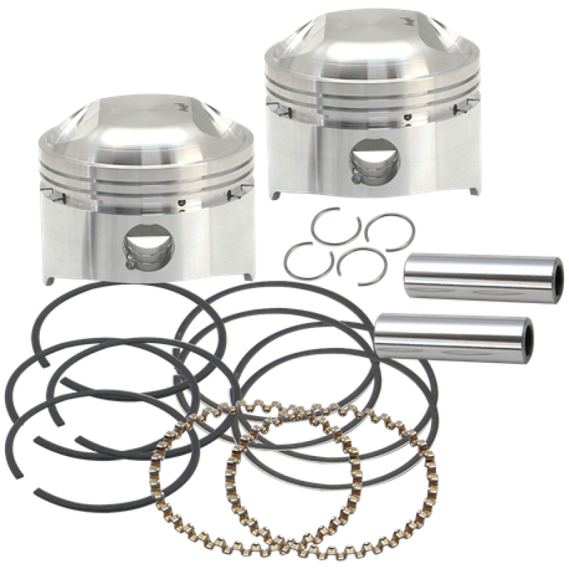 S&S Cycle 79-84 BT 3-1/2in Standard 80in LC Forged Pistons Piston Sets - Powersports S&S Cycle