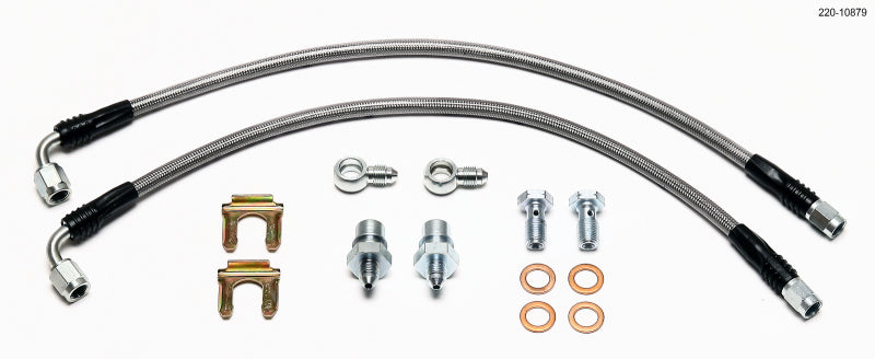 Wilwood Flexline Kit Rear Mini Cooper w/ Combination Parking Brake Caliper Brake Line Kits Wilwood