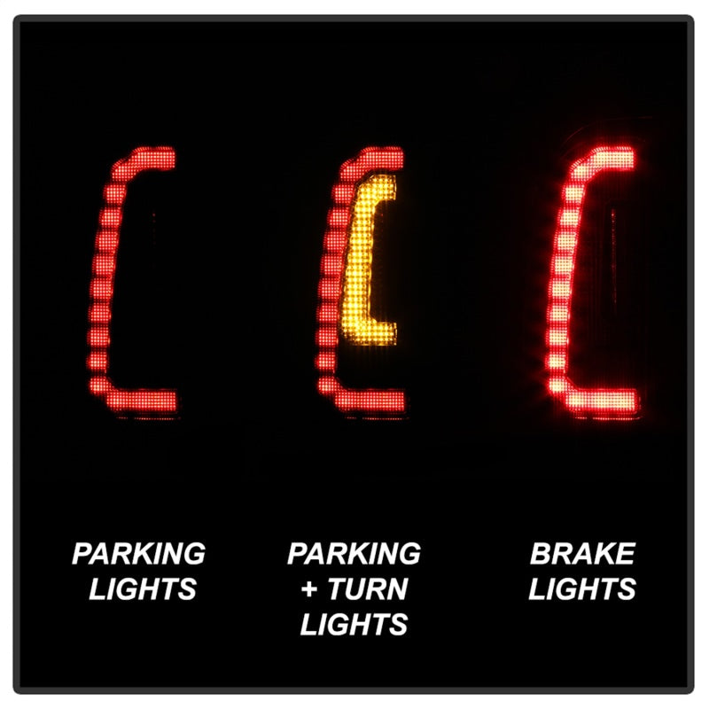 Spyder 05-15 Toyota Tacoma LED Tail Lights (Not Compatible w/OEM LEDS) - Smoke ALT-YD-TT05V2-LB-BSM Tail Lights SPYDER