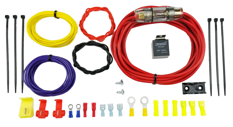 Kleinn 10 Gauge Compressor Wiring Kit/ 40A Relay/ 14.75 ft w/ AGU Fuse Holder Wiring Connectors Kleinn Air Horns