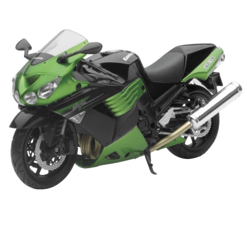 New Ray Toys Kawasaki ZX-14 Street Bike (Green) Scale/ - 1:12 Toys New Ray Toys