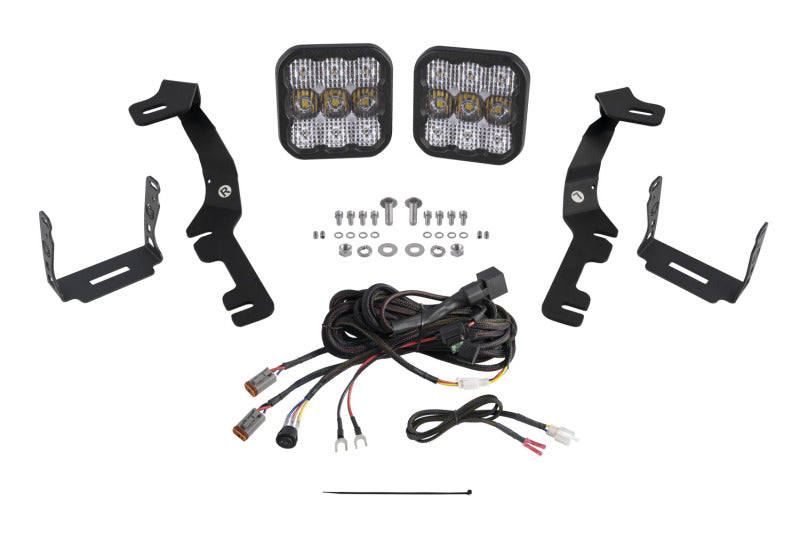 Diode Dynamics Stage Series Ditch Light Kit for 2019-Present Ram SS5 - Pro White Combo Light Accessories and Wiring Diode Dynamics
