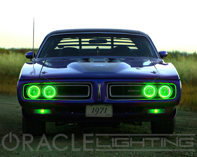 Oracle Pre-Installed Lights 5.75 IN. Sealed Beam - ColorSHIFT Halo Headlights ORACLE Lighting