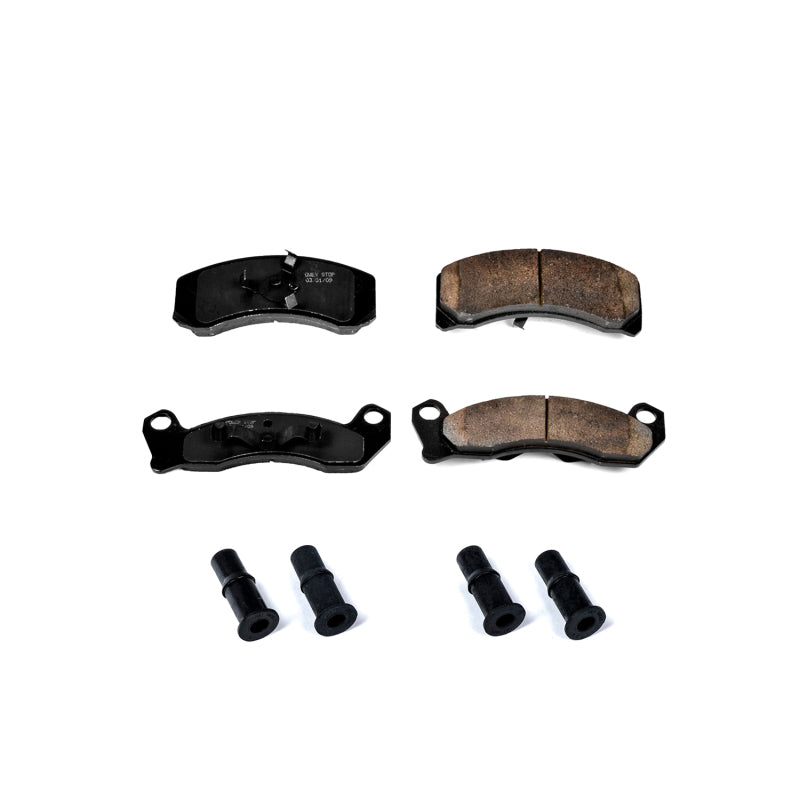 Power Stop 90-91 Ford Country Squire Front Z17 Evolution Ceramic Brake Pads w/Hardware Brake Pads - OE PowerStop