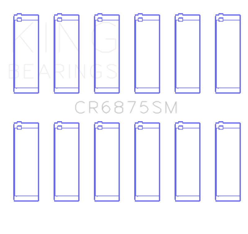 King Engine Bearings BMW N52 B25/B30 & N53 B25/B30 3.0L Connecting Rod Bearing Set - Size STD Bearings King Engine Bearings