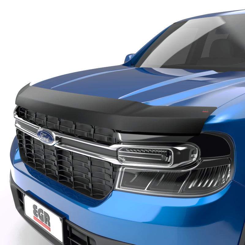 EGR 22-23 Ford Maverick Lariat XL XLT SuperGuard Hood Guard - Matte Black Hood Deflectors EGR