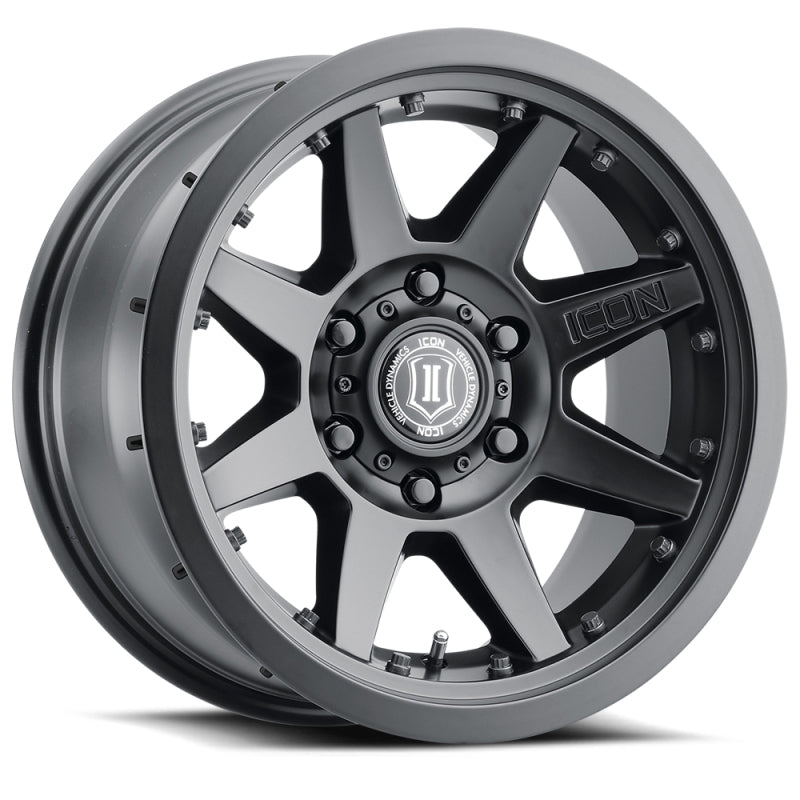 ICON Rebound Pro 17x8.5 / 5x5.5 / 0mm / 4.75in BS Satin Black Wheel Wheels - Cast ICON