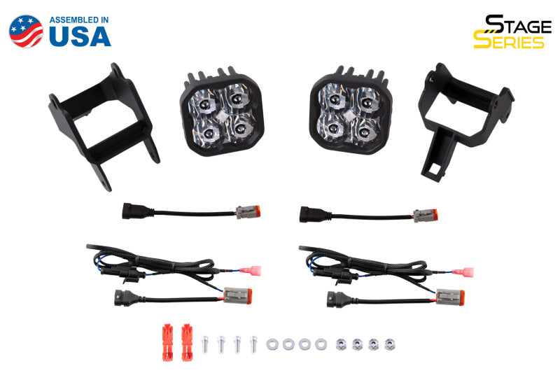 Diode Dynamics SS3 Sport Type SDX Kit ABL - White SAE Fog Light Accessories and Wiring Diode Dynamics