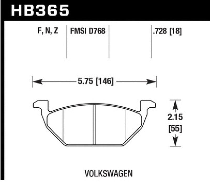 Hawk HPS 5.0 Street Brake Pads - Front Brake Pads - Performance Hawk Performance