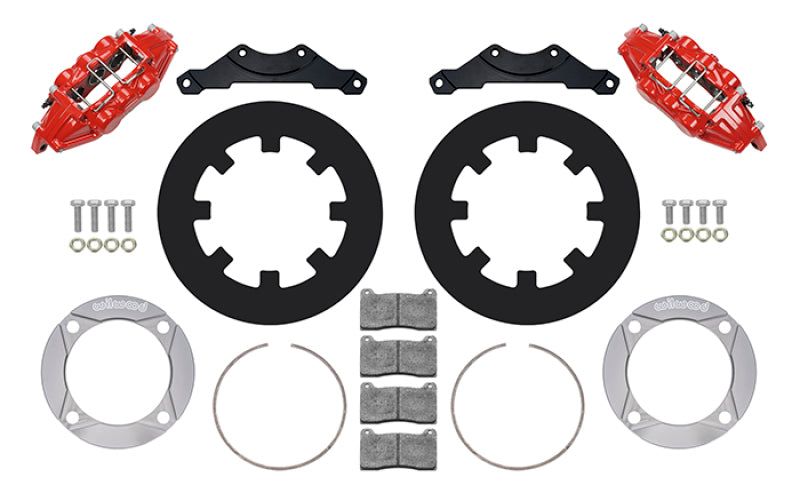 Wilwood 2014+ Polaris RZR XP 1000 Rear Kit 11.25in - Red Brake Kits - Performance Drill Wilwood