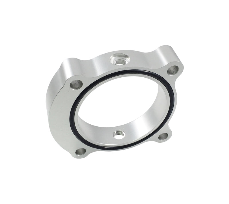 Torque Solution Throttle Body Spacer (Silver): 2013+ Hyundai Genesis Coupe 2.0T Throttle Body Spacers Torque Solution