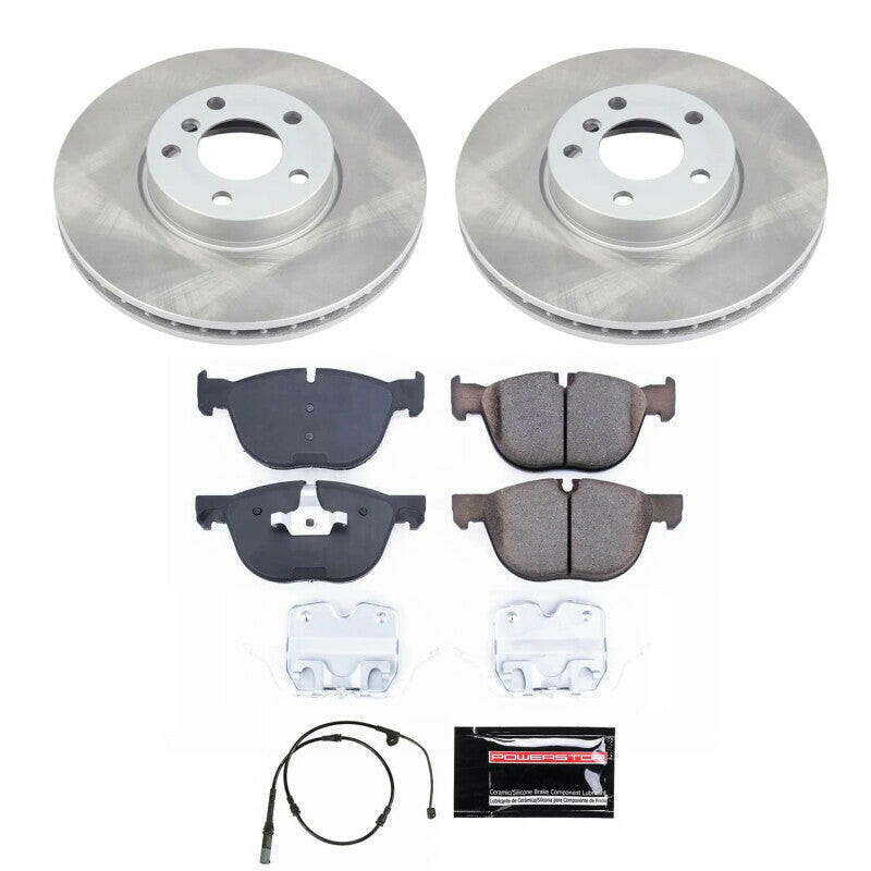 Power Stop 11-19 BMW X6 Front Semi-Coated Rotor Kit Brake Kits - Performance Blank PowerStop
