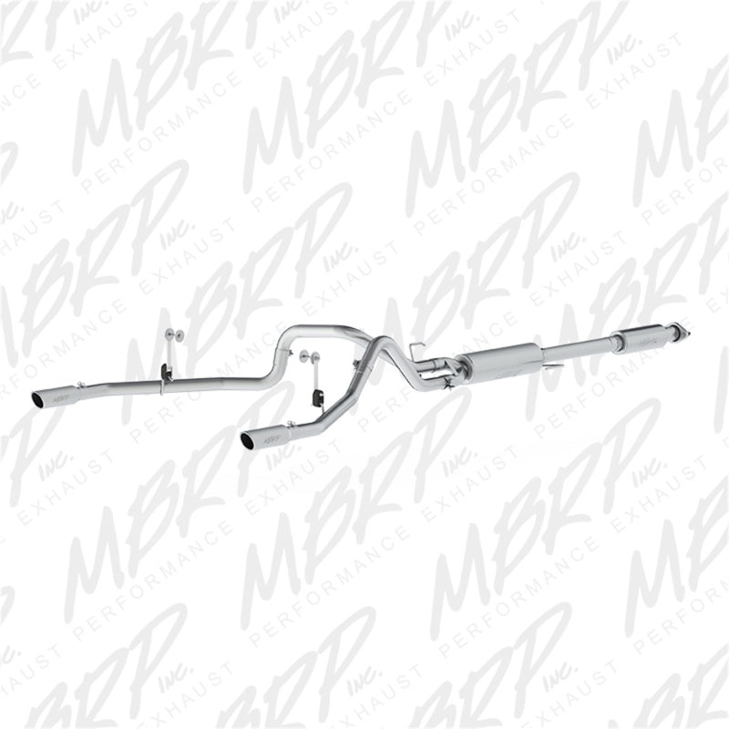 MBRP 2015 Ford F-150 5.0L 3in Cat Back Dual Split Rear Exit AL Exhaust System Catback MBRP