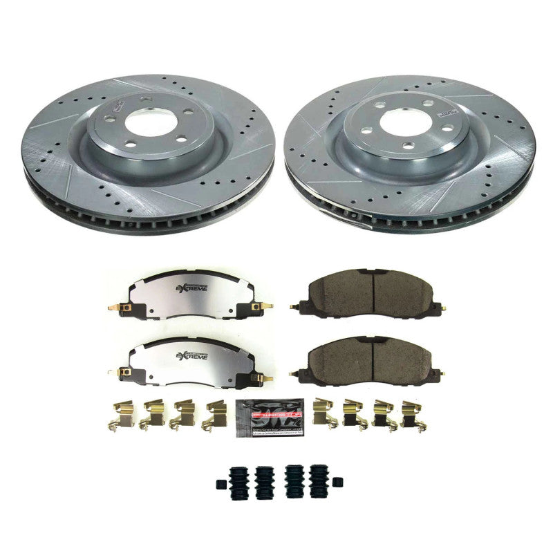 Power Stop 20-22 Lincoln Aviator Front Z36 Truck & Tow Brake Kit Brake Kits - Performance D&S PowerStop