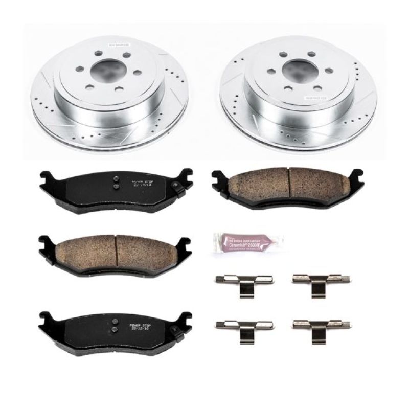 Power Stop 2003 Dodge Durango Rear Z23 Evolution Sport Brake Kit Brake Kits - Performance D&S PowerStop