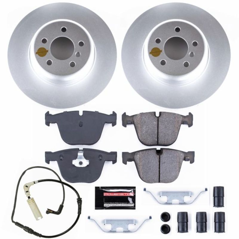 Power Stop 11-15 BMW 740i Rear Z23 Evolution Sport Coated Brake Kit Brake Kits - Performance D&S PowerStop