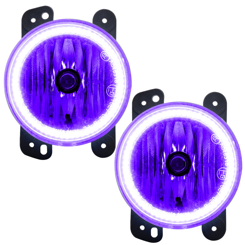 Oracle Lighting 10-15 Jeep Wrangler JK Pre-Assembled LED Halo Fog Lights -UV/Purple Fog Lights ORACLE Lighting