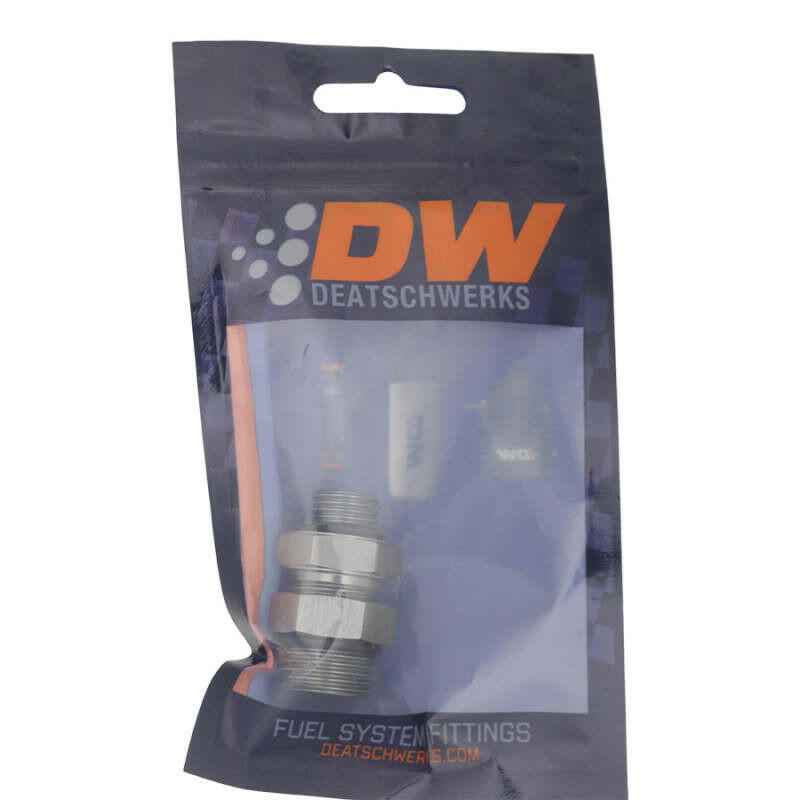 DeatschWerks 6AN ORB Male to 8AN ORB Male Swivel Adapter - Anodized DW Titanium Fittings DeatschWerks