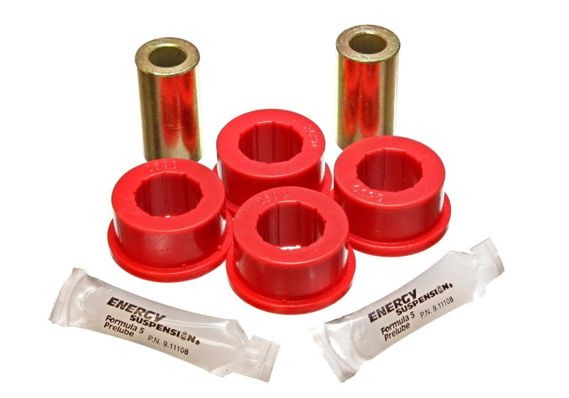 Energy Suspension 05-13 Ford Mustang Red Rear Track Arm Bushing Set Bushing Kits Energy Suspension