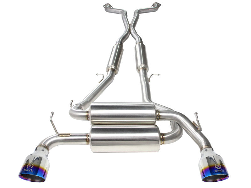 aFe Takeda 2-1/2in 304SS Cat-Back Exhaust Infiniti G37 08-13/Q60 14-15 V6-3.7 w/ Blue Flame Tips Catback aFe