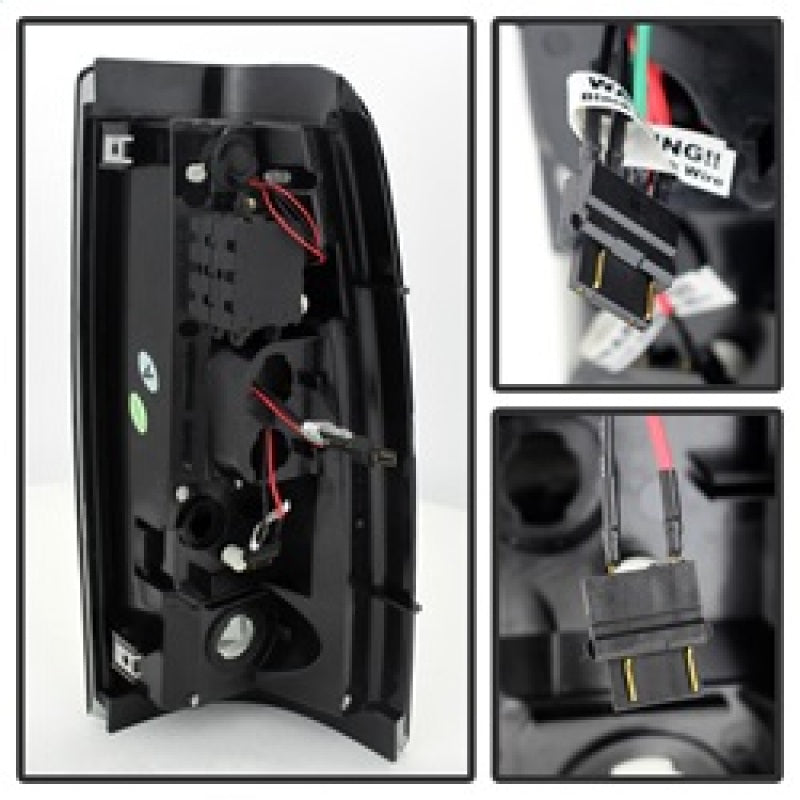 Spyder Chevy Silverado 1500 03-06 (Not Fit Stepside)LED Tail Lights Blk Smke ALT-YD-CS03-LED-BSM Tail Lights SPYDER