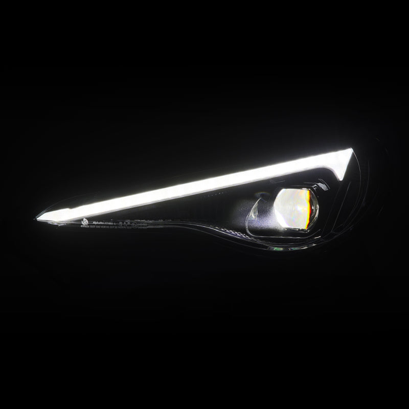 AlphaRex 13-20 Toyota GT86/Subaru BRZ/Scion FRS LUXX-Series LED Proj Hdlights Black Seq Signal/DRL Headlights AlphaRex