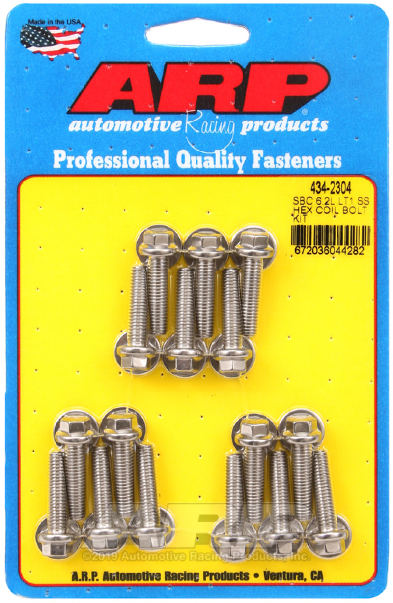 ARP Chevy LT1 6.2L Ignition Coil Hex Stainless Steel Bolt Kit Hardware Kits - Other ARP