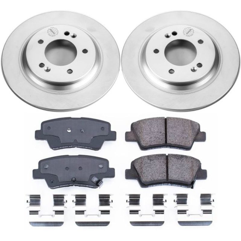 Power Stop 2015 Hyundai Sonata Rear Z17 Evolution Geomet Coated Brake Kit Brake Kits - Performance Blank PowerStop