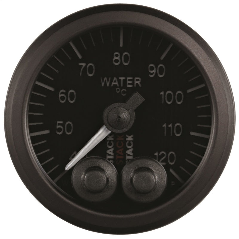Autometer Stack 52mm 40-120 Deg C 1/8in NPTF Male Pro-Control Water Temp Gauge - Black Gauges AutoMeter