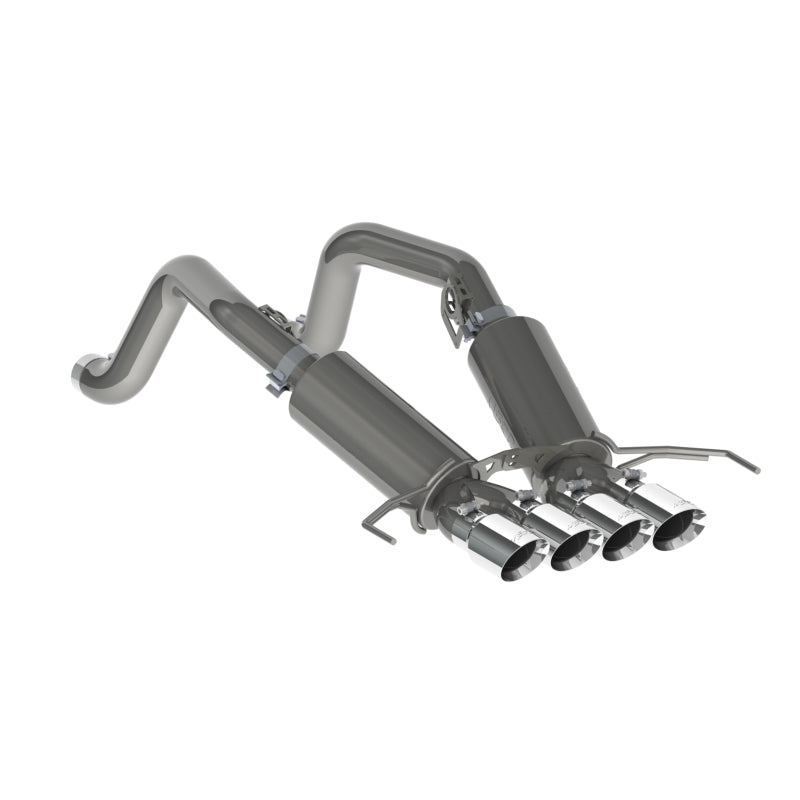MBRP 14-19 Chevy Corvette V8 6.2L 3in T304 Dual Cat Back w/ 4in Quad Dual Wall Tips Catback MBRP