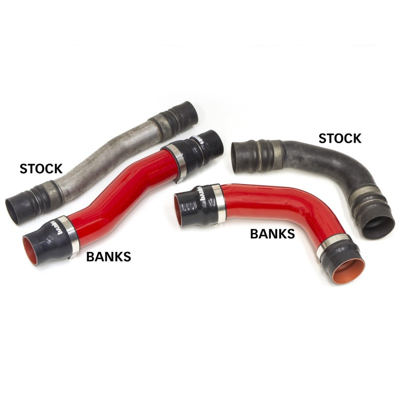 Banks Power 10-12 Ram 6.7L Diesel OEM Replacement Cold Boost Tubes - Red Intercooler Ducting Banks Power
