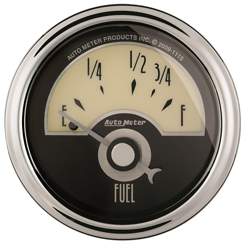 AutoMeter Gauge Fuel Level 2-1/16in. 73 Ohm(e) to 10 Ohm(f) Elec Cruiser Ad Gauges AutoMeter