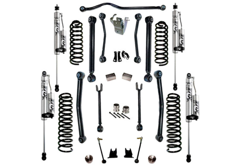Superlift 07-18 Jeep Wrangler JK 4WD 4in Suspension Lift Kit w/ Fox 2.0 Res Shocks Lift Kits Superlift