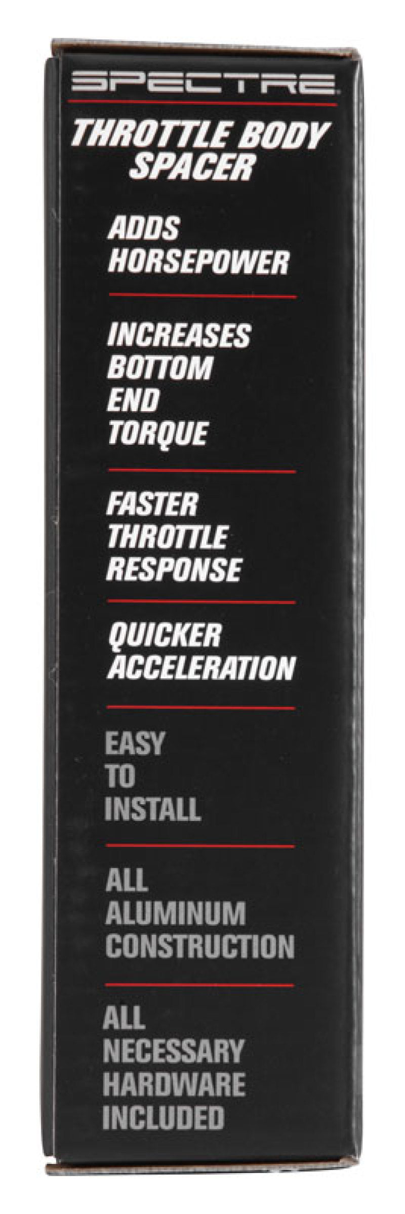 Spectre 86-95 GM 4.3L/5.0L/5.7L Throttle Body Injection Spacer Throttle Body Spacers Spectre