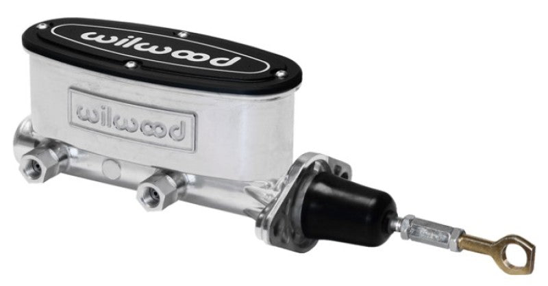 Wilwood High Volume Tandem M/C - 15/16in Bore Ball Burnished-W/Pushrod - Early Mustang Brake Master Cylinder Wilwood