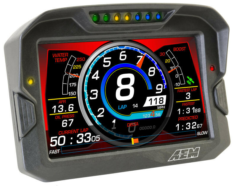 AEM CD-7 Non Logging Race Dash Carbon Fiber Digital Display (CAN Input Only) Gauges AEM