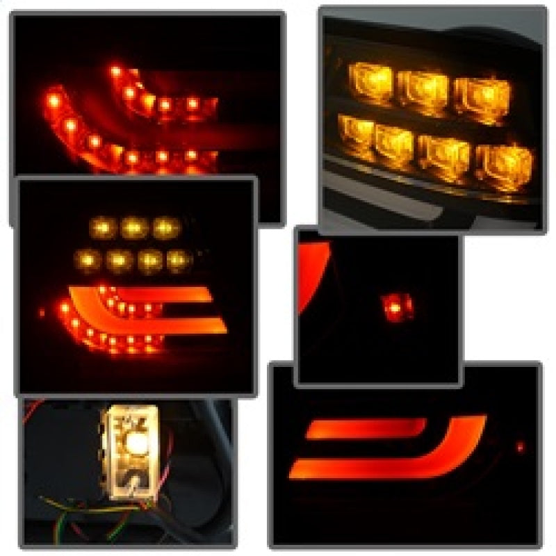 Spyder 04-06 BMW E46 2Dr (Coupe ONLY No Conv.) Lgtbar Styl LED Tail Lghts Blk ALT-YD-BE4604-LBLED-BK Tail Lights SPYDER