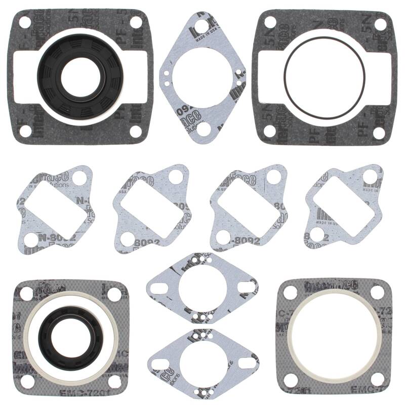 Vertex Gaskets JLO-Cuyuna 340/2 4 Bolt Head FC/2 Complete Gasket Kit w/ Oil Seals Engine Hardware Vertex Pistons