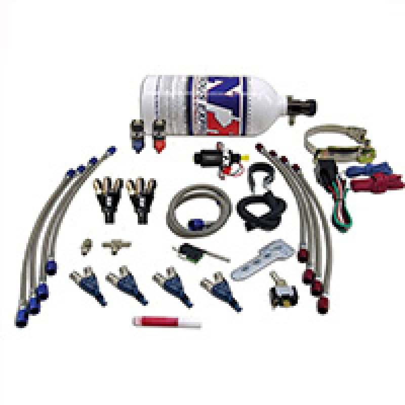 Nitrous Express 4 Cyl Piranha Nitrous Kit (For EFI Applications) w/2lb Bottle Nitrous Systems Nitrous Express