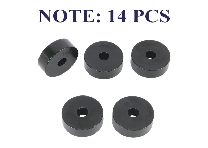 Whiteline 1959-1973 Jeep CJ5 Body Mount Bushing Set Bushing Kits Whiteline