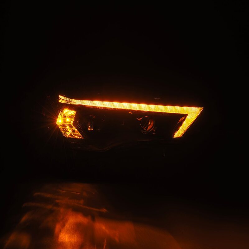 AlphaRex 14-20 Toyota 4Runner LUXX LED Proj Headlights Black w/Activ Light/Seq Signal/DRL Headlights AlphaRex