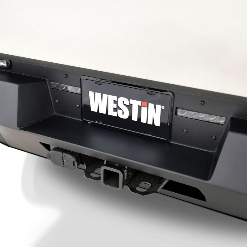 Westin 24-25 Tesla Cybertruck Pro-Series Rear Bumper - Texured Black Bumpers - Steel Westin