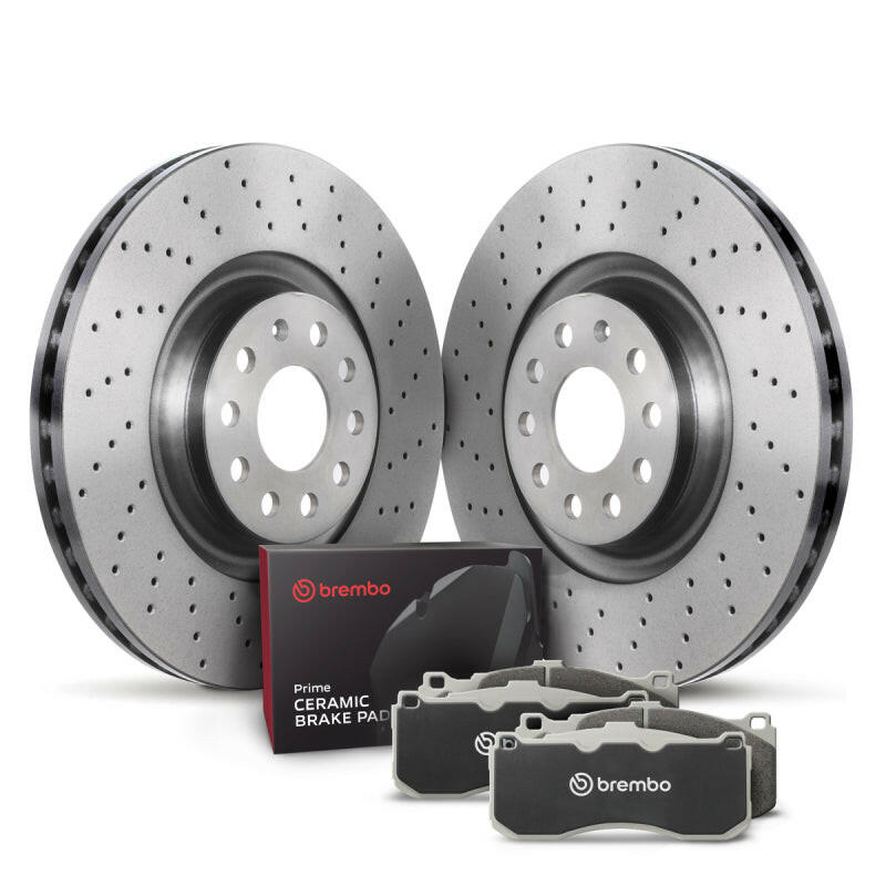Brembo OE 08-11 Lexus LX570/13-19 LX570/08-11 Toyota Land Cruiser Rear Disc Brake Kit Brake Rotors - OE Brembo OE