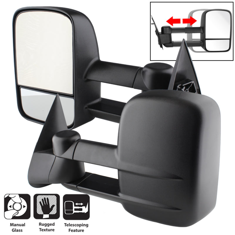 xTune Chevy Silverado 99-06 L&R Manual Extendable Manual Adjust Mirror MIR-CSIL03-MA-SET Side Mirrors SPYDER